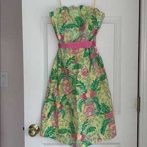 Vintage strapless Lilly Pulitzer dress